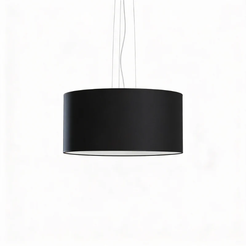 Kronleuchter minimalistisch schwarz 5 Glühbirnen Wohnzimmer - Modell Elaris