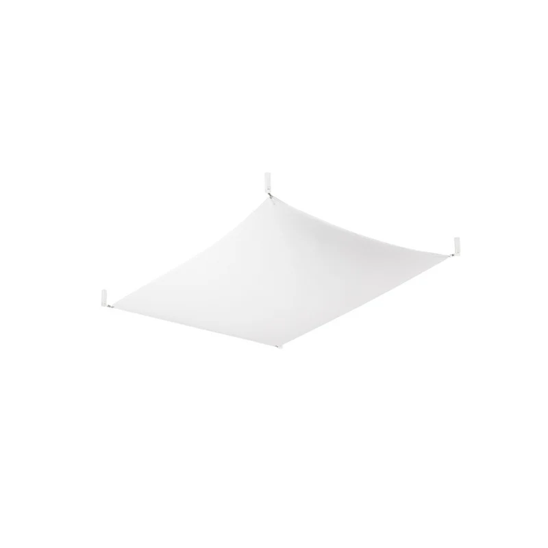 Minimalistische Deckenleuchte aus weißem Stoff für Wohnzimmer – Orphéa