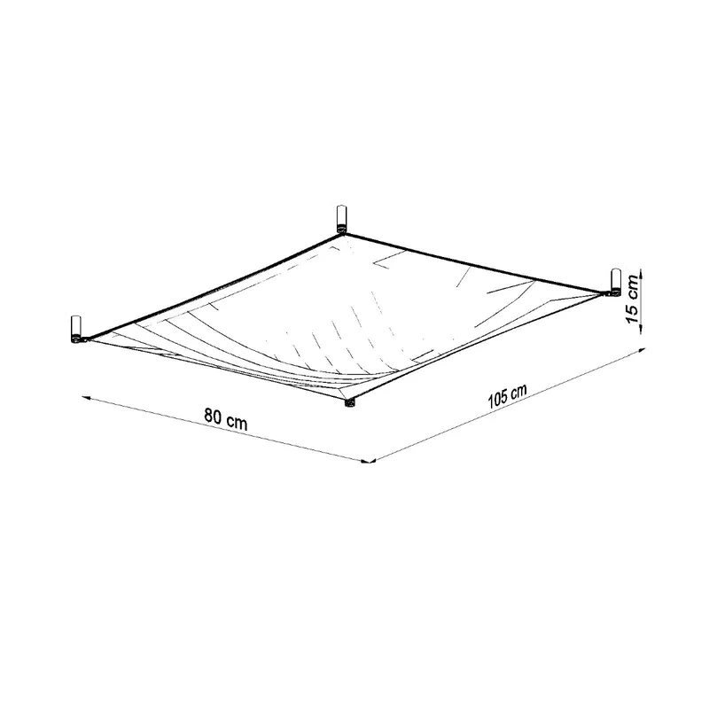 Minimalistische Deckenleuchte aus weißem Stoff für Wohnzimmer – Orphéa