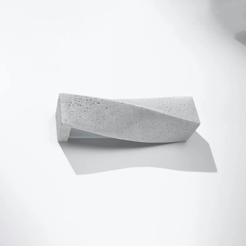 Wandleuchte aus grauem Beton Industriedesign – Modèle Caldria