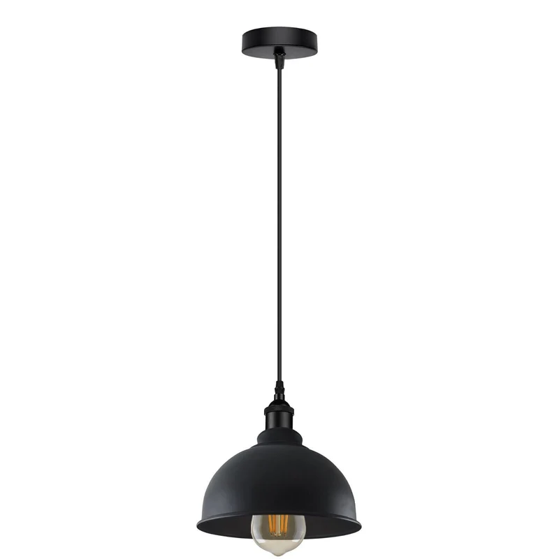 Industrial Pendelleuchte Schwarz Retro Esstisch Deckenlampe Metall~4075