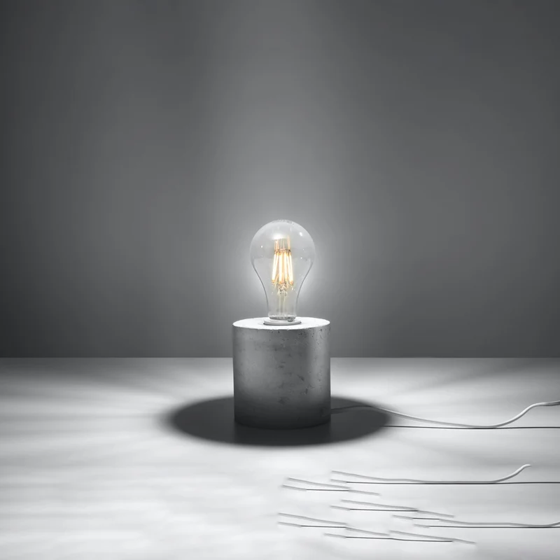 Minimalistische Schreibtischlampe aus Beton – Cimmera