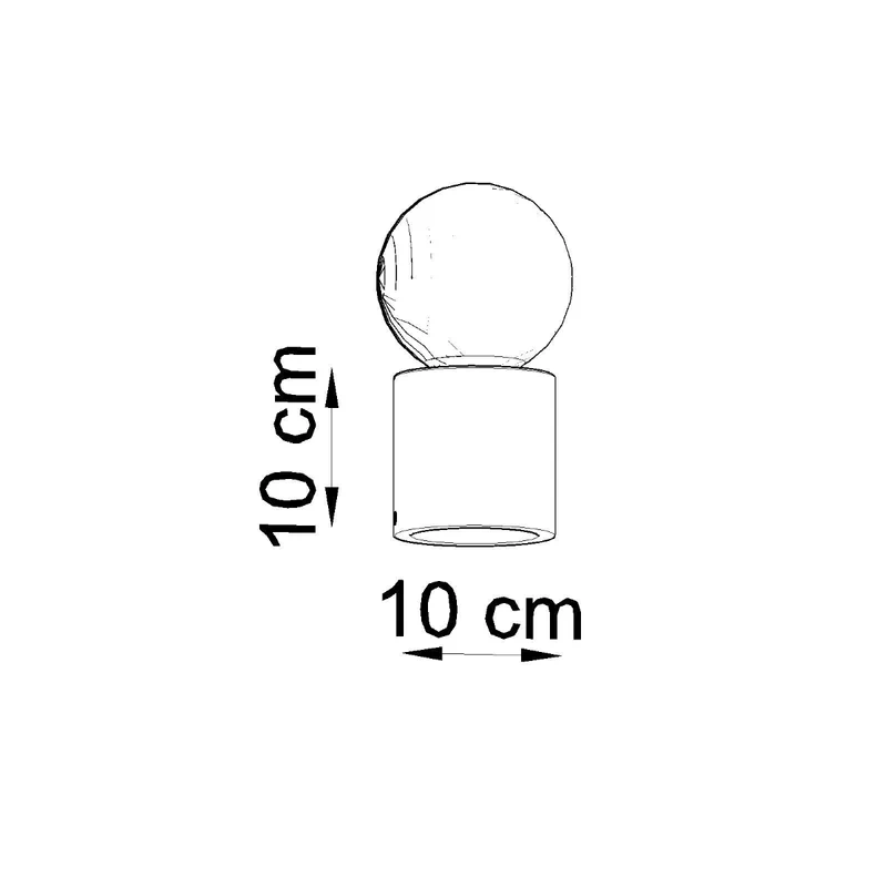 Minimalistische Schreibtischlampe aus Beton – Cimmera