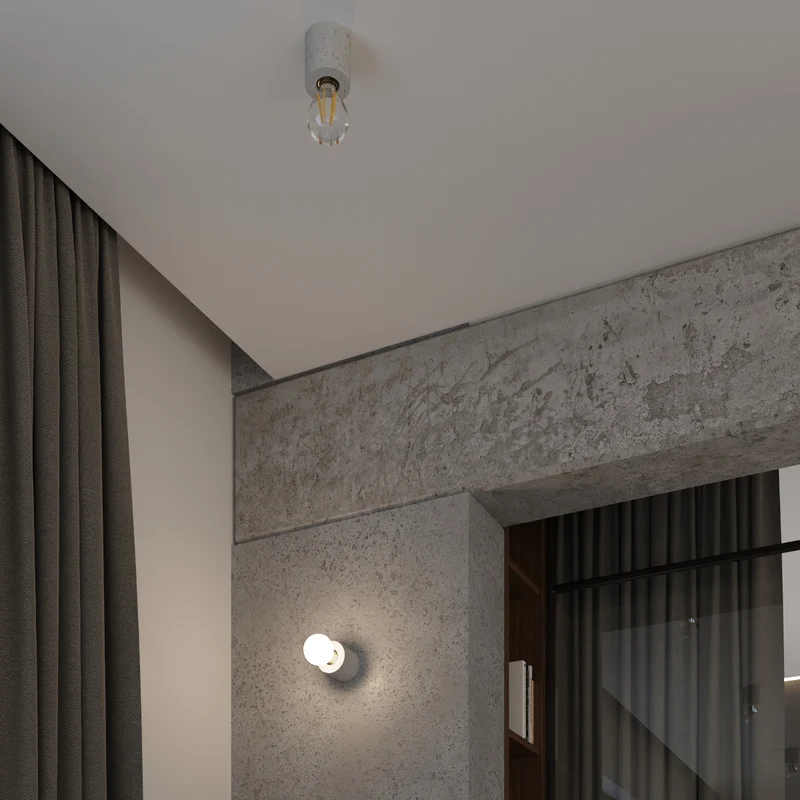 Minimalistische Schreibtischlampe aus Beton – Cimmera