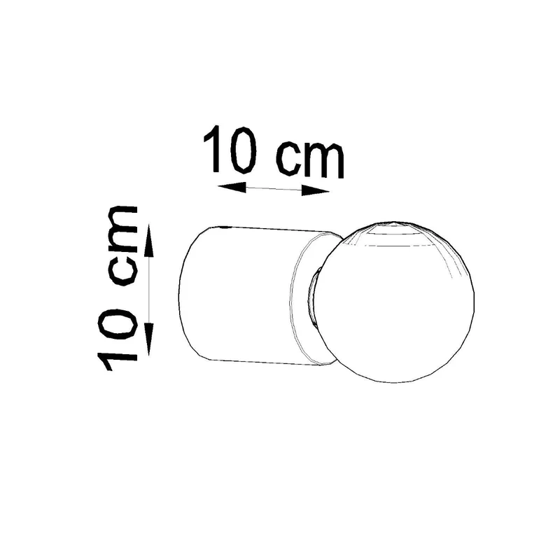 Minimalistische Wandleuchte aus grauem Beton – Nerasio