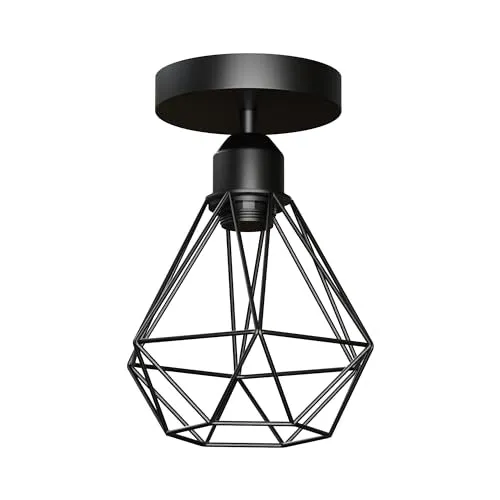 Vintage Käfigleuchte – Industrie Unterputz Deckenlampe Flur | E27 ~4005