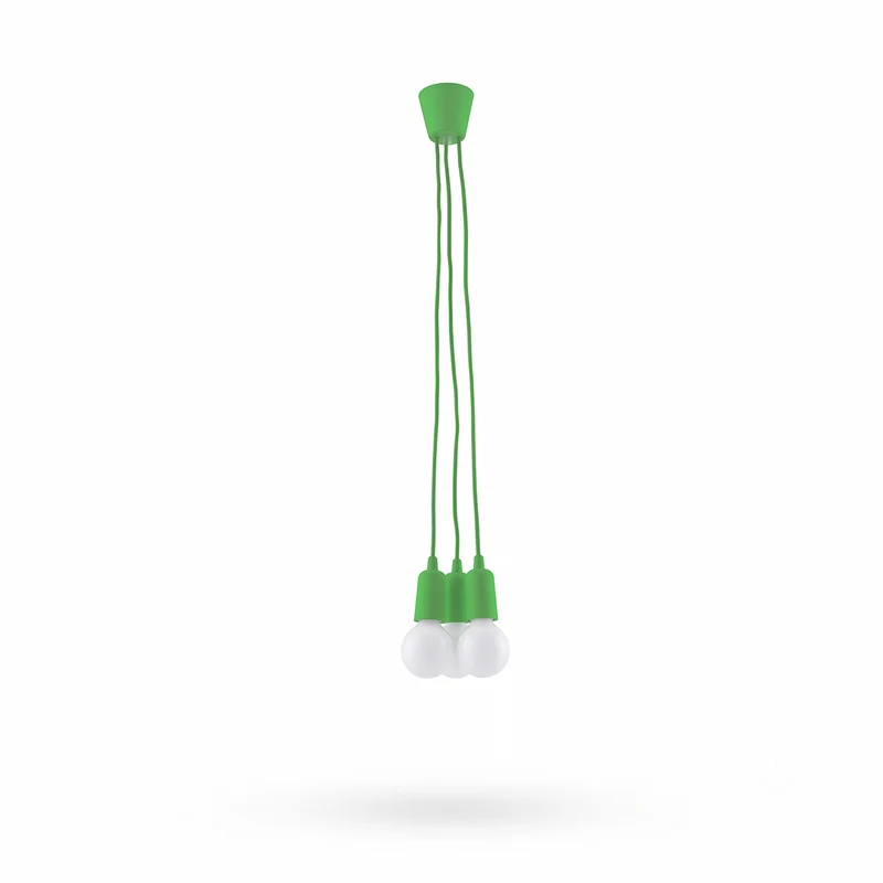 Minimalistische grüne Kabel-Hängeleuchte – Veridra