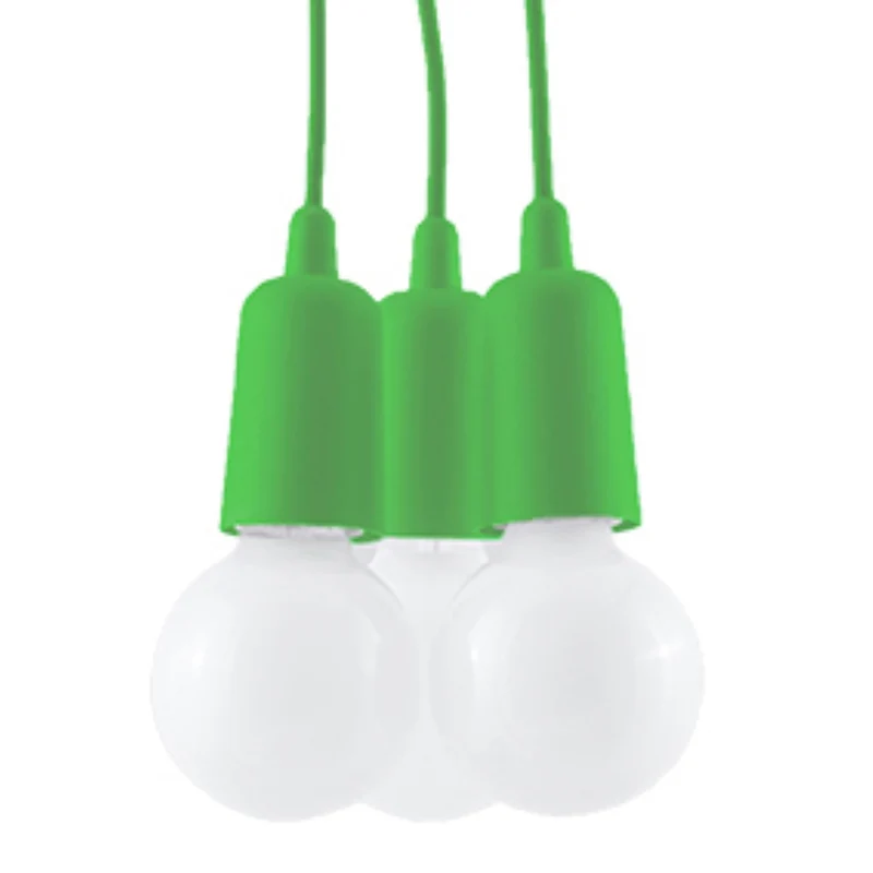 Minimalistische grüne Kabel-Hängeleuchte – Veridra