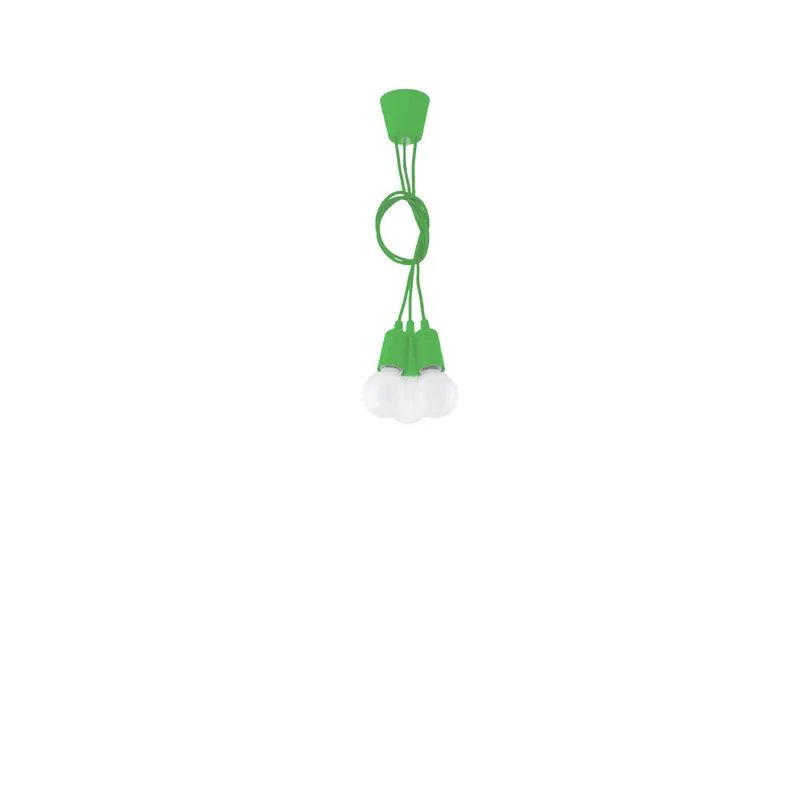 Minimalistische grüne Kabel-Hängeleuchte – Veridra