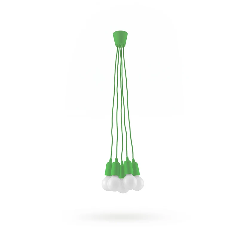 Minimalistische grüne Kabel-Hängeleuchte – Veridra