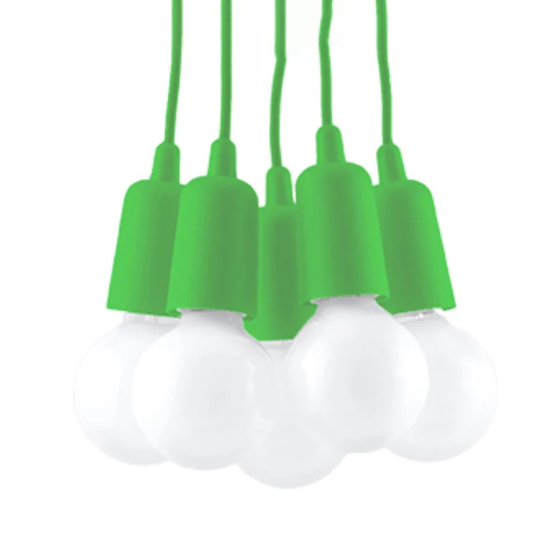 Minimalistische grüne Kabel-Hängeleuchte – Veridra