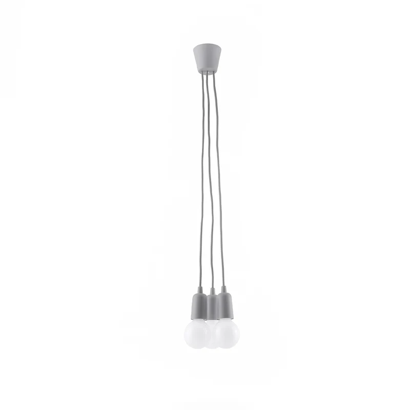 Minimalistische graue Kabel-Pendelleuchte – Ardelio