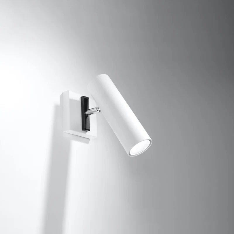 Minimalistische weiße schwenkbare Wandleuchte – Ardanis
