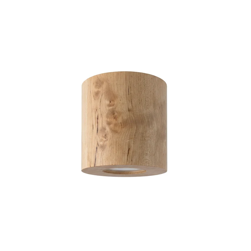 Skandinavische Deckenleuchte aus naturbelassenem Holz – Neralis
