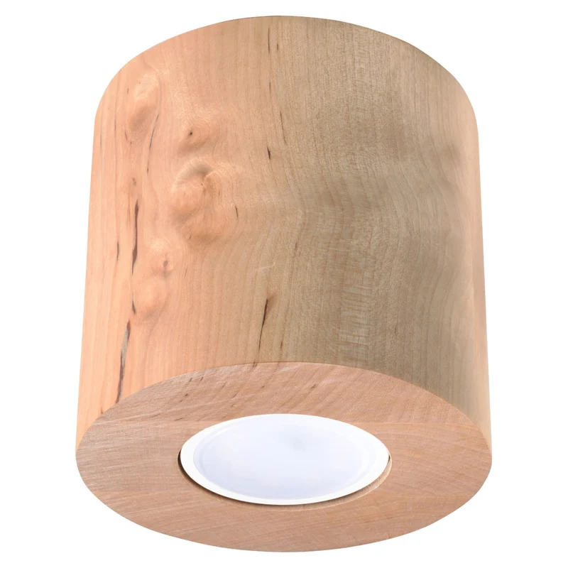 Skandinavische Deckenleuchte aus naturbelassenem Holz – Neralis