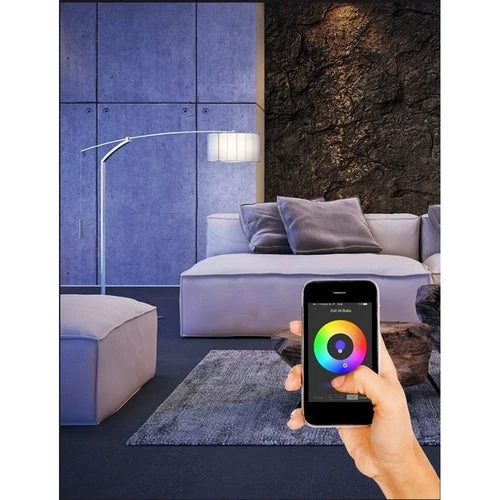 6-teiliges LED-Bodenstrahler-Set (GU10, rund) mit RGBCCT-Lichtquelle und Fernbedienung, Edelstahl, Schutzart IP66