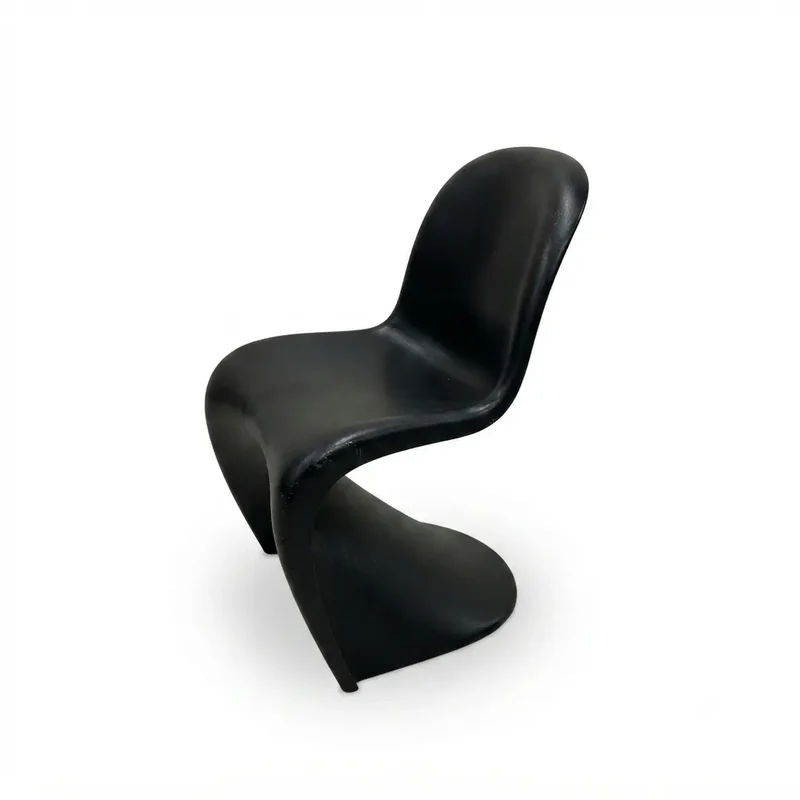 Vitra Panton Chair Junior – Vintage Kinderstuhl in Schwarz, Verner Panton