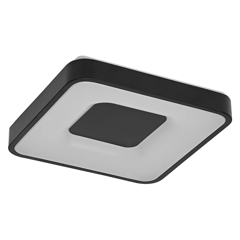 OSRAM Orbis Piana Warmweiß, LED Deckenleuchte, 380x380 mm, 24W, 3000K, Warmweiß, Click dimmbar, Schwarz