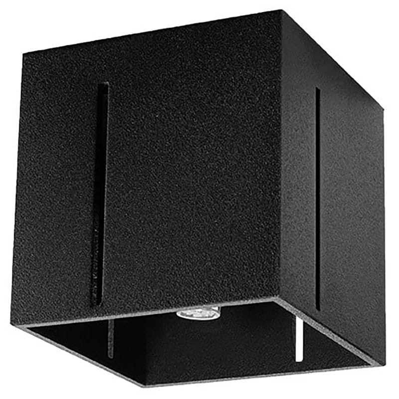 Deckenleuchte quadratisch schwarz modern durchbrochen – Orphéa