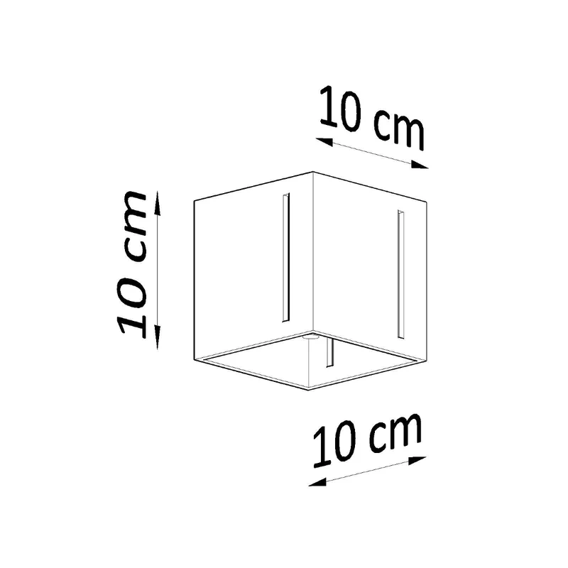 Deckenleuchte quadratisch schwarz modern durchbrochen – Orphéa