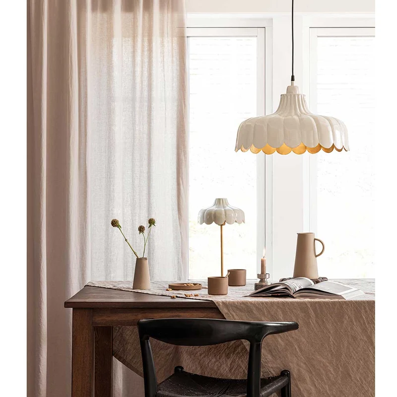 Hängelampe für Esstisch | Beige