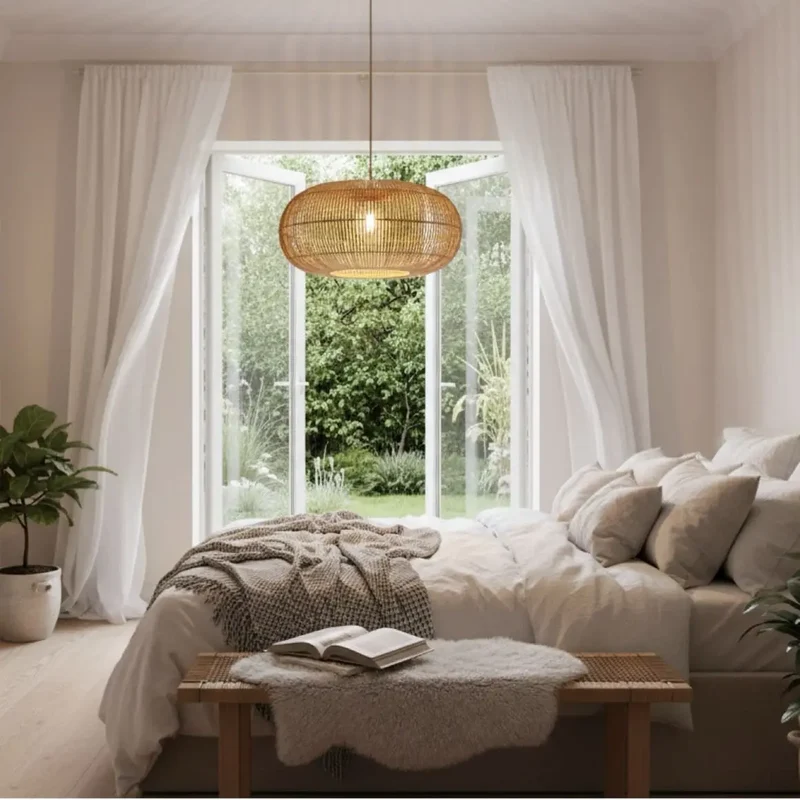 Rattan Lampe Boho ZURI