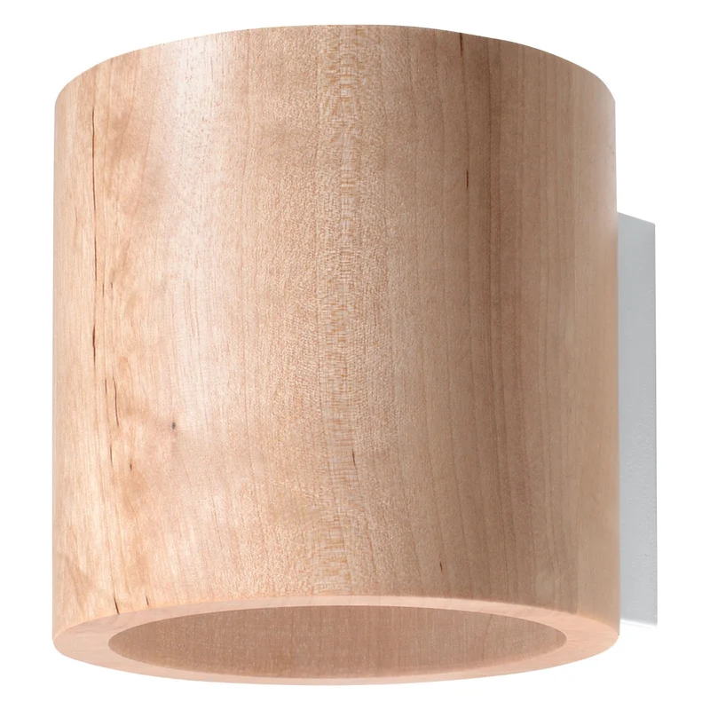 Wandleuchte aus natürlichem Holz skandinavisches Design – Norealis