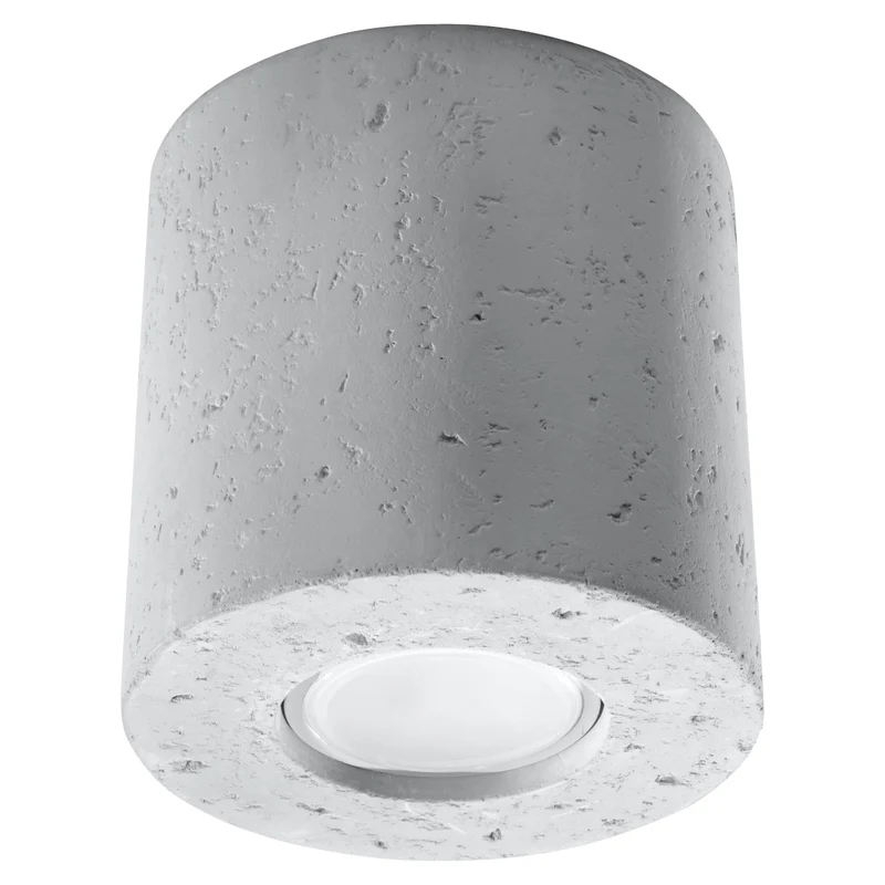 Industrielle graue Beton-Deckenleuchte Wohnzimmer – Orphéos
