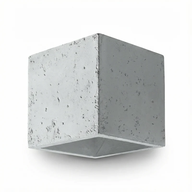 Industrielle graue Beton-Wandleuchte – Caldris