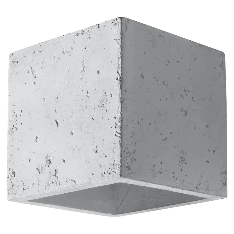 Industrielle graue Beton-Wandleuchte – Caldris