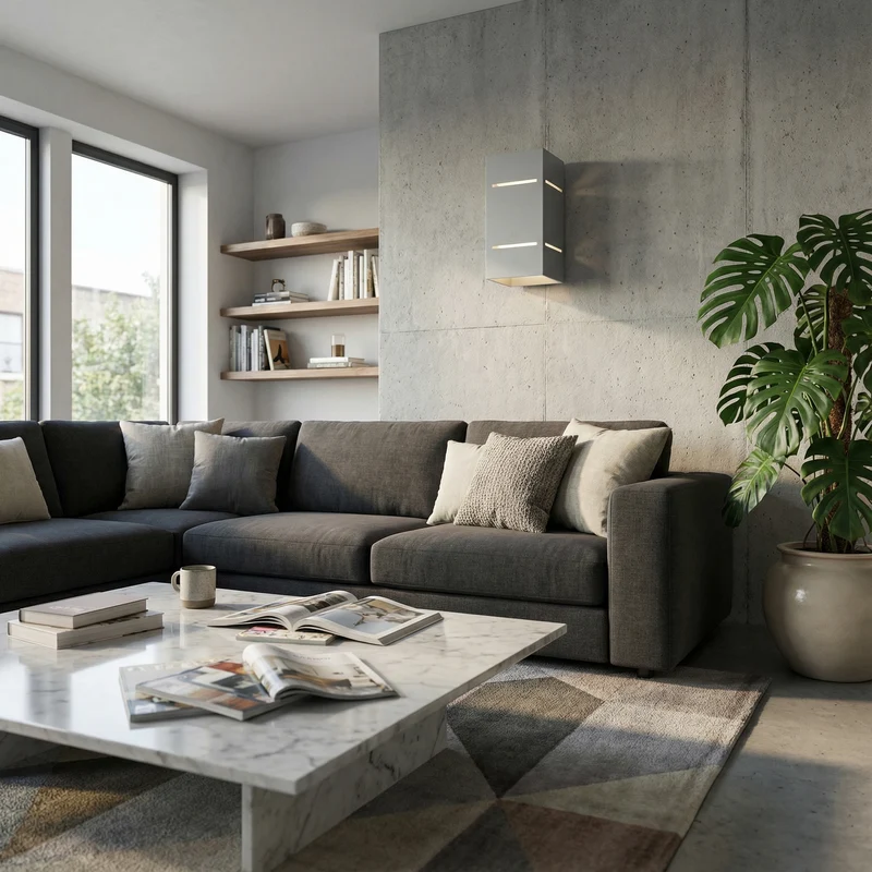Rechteckige Wandleuchte aus Aluminium – Noxéa