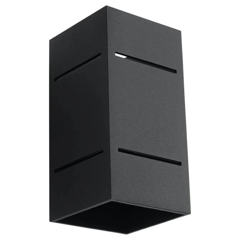 Moderne schwarze Aluminium-Wandleuchte – Neronth