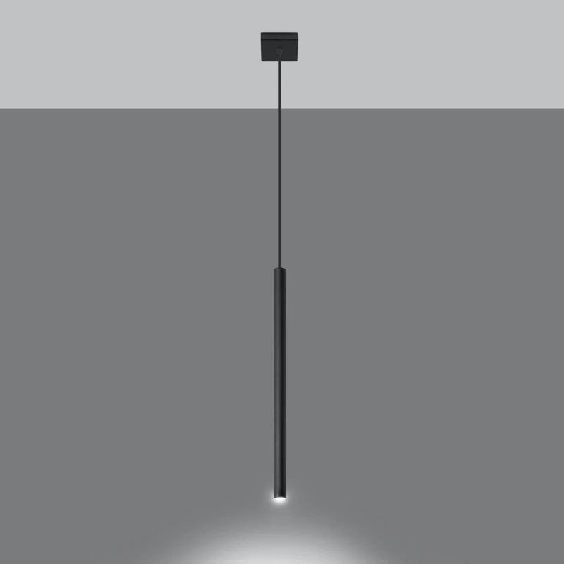 Minimalistische schwarze Aufhängungsröhre – Asterion