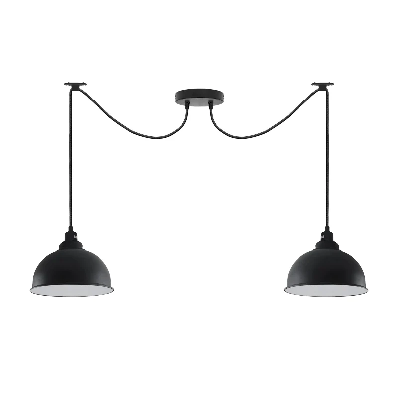 Industrie Hängeleuchte Schwarz Vintage Pendelleuchte ~3989