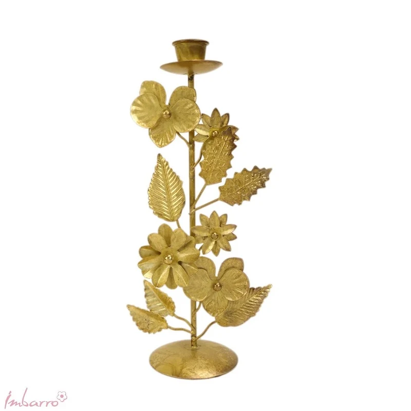 Kerzenhalter AVALON – Boho, Messing Gold, IMBARRO Deko