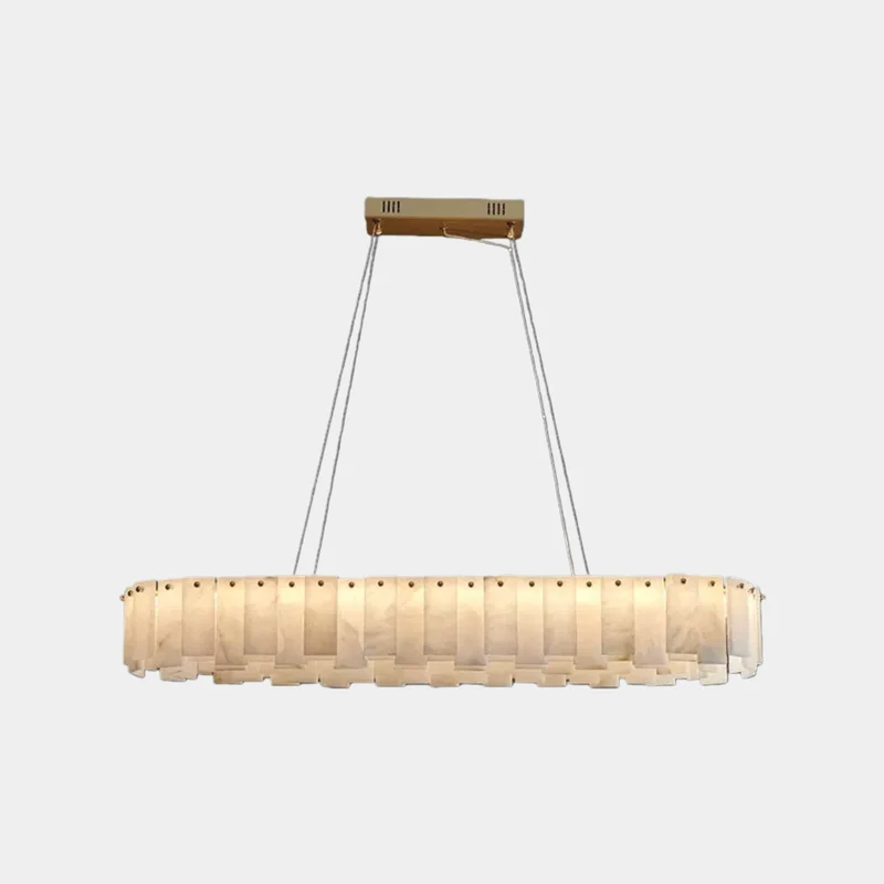 Chandelier Luxury Round / Oval Marble Alabaster
