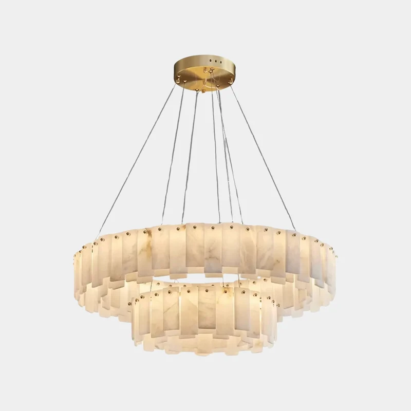 Chandelier Luxury Round / Oval Marble Alabaster