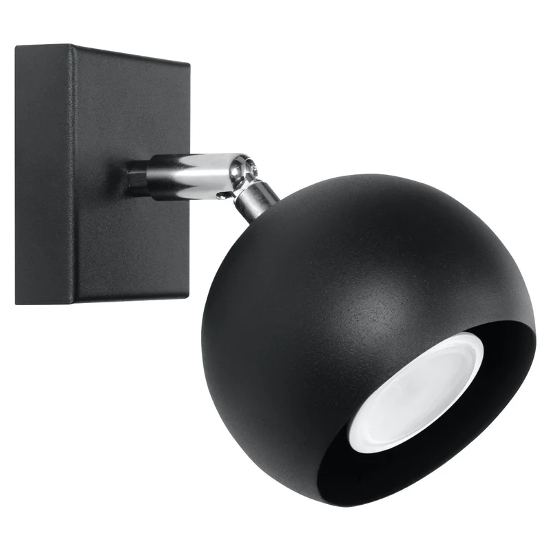 Wandleuchte moderne schwarze schwenkbare - Modell Noxaria