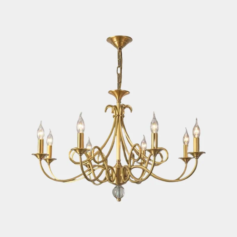 Branch Candle Chandelier Luxury Brass Multi-Light