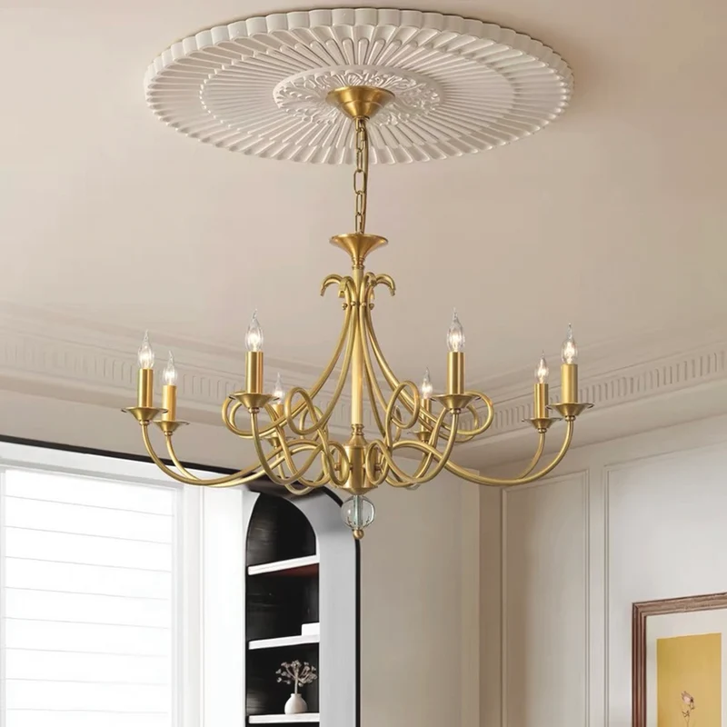 Branch Candle Chandelier Luxury Brass Multi-Light
