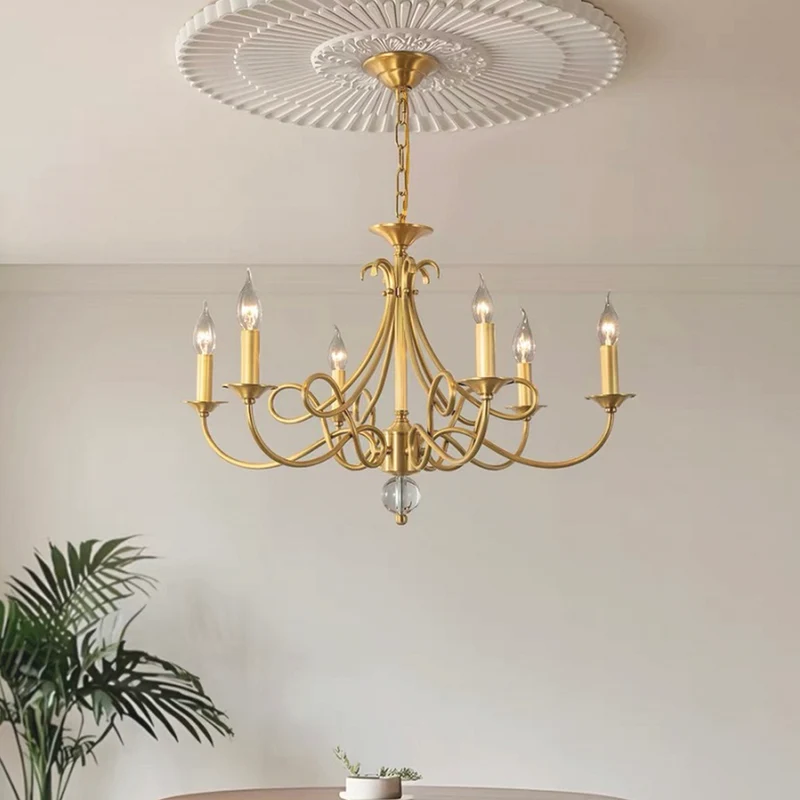 Branch Candle Chandelier Luxury Brass Multi-Light