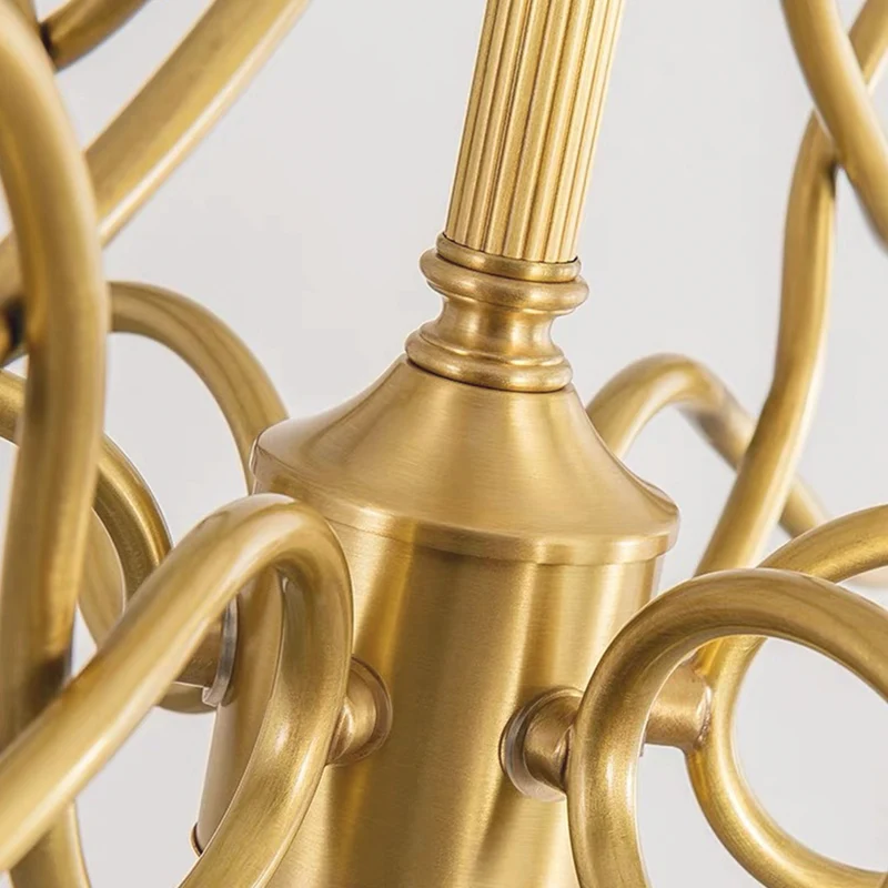 Branch Candle Chandelier Luxury Brass Multi-Light