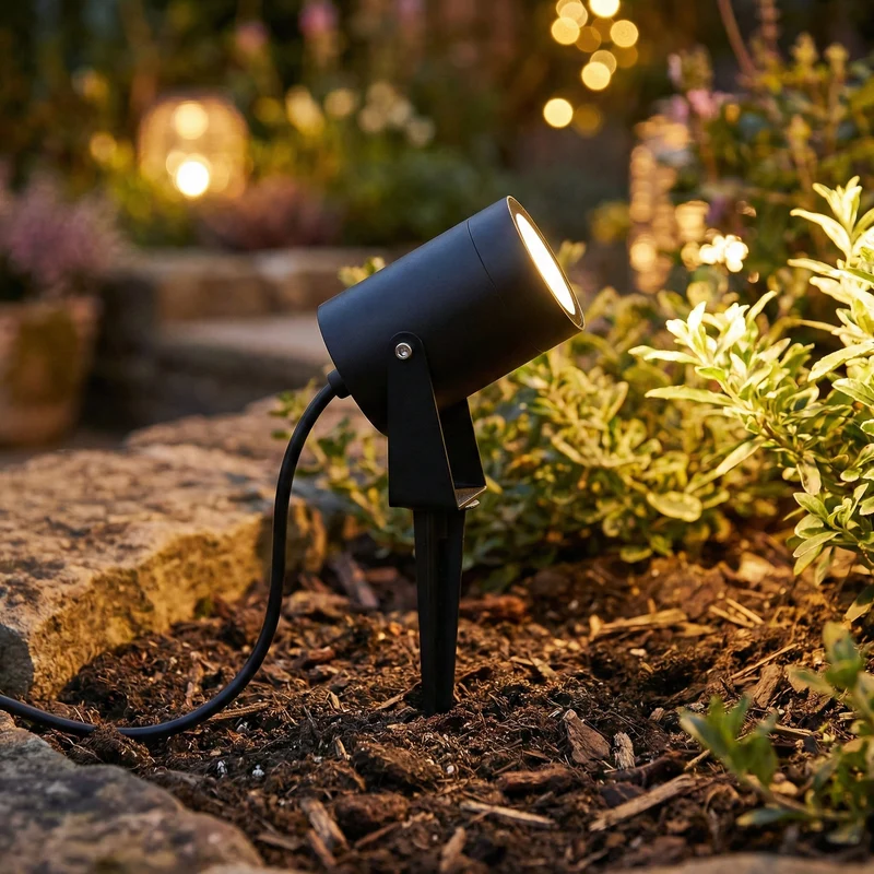 8-teilig | LED-Bodenstrahler GU10 rund | SPIKE | IP65 | Inkl. PHILIPS Lichtquelle