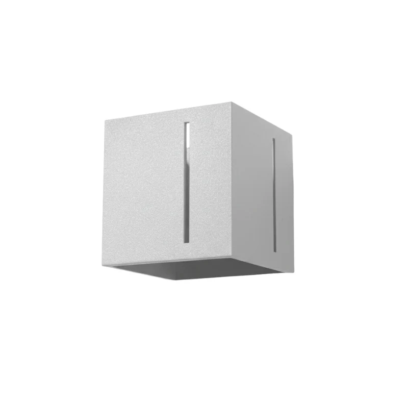 Moderne Wandleuchte aus Aluminium in Grau – Nerion