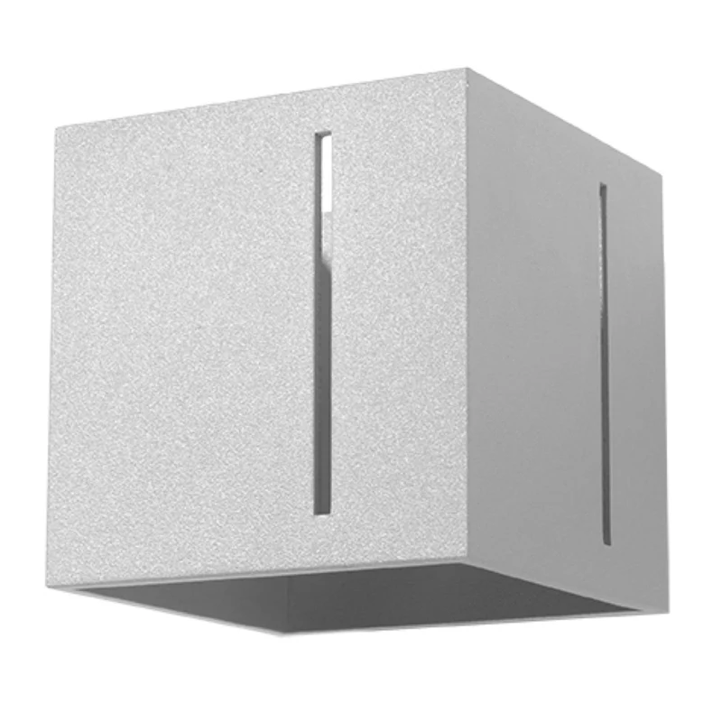 Moderne Wandleuchte aus Aluminium in Grau – Nerion