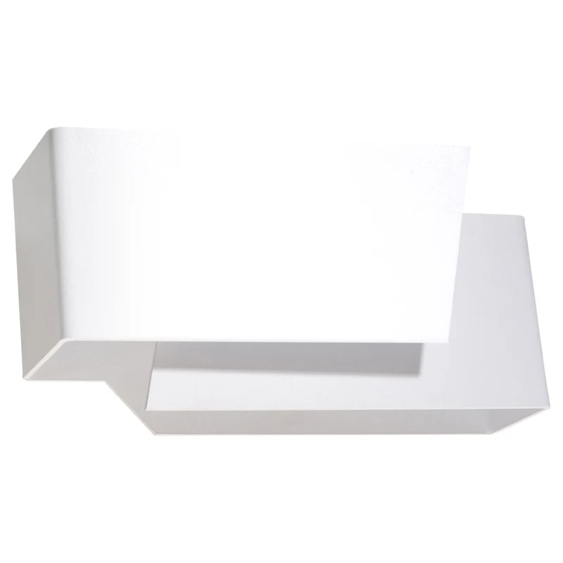 Minimalistische weiße Wandleuchte – Elarion