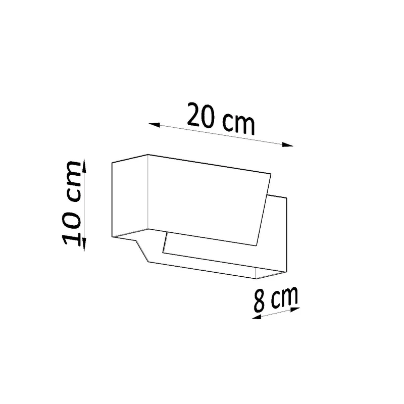 Minimalistische weiße Wandleuchte – Elarion