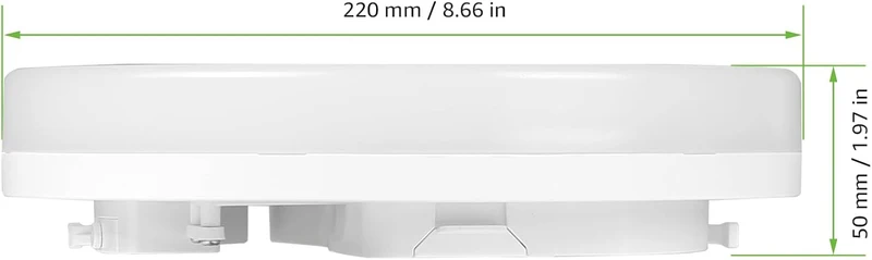 LE Deckenlampe 15W, LED Deckenleuchte IP54 Wasserfest, 3000K 1500LM Badezimmer Lampe, Rund Badlampe Decke, ideal für Bad Schlafzimmer Flur Küche Wohnzimmer Balkon, Kaltweiß, Ø22cm