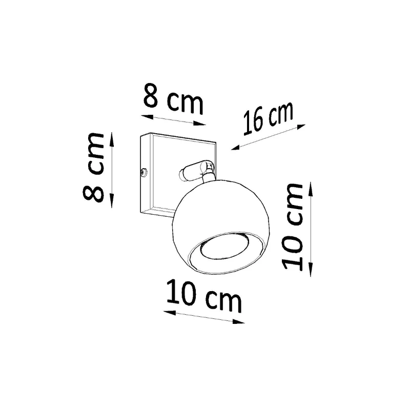 Moderne schwenkbare weiße Wandleuchte – Arionis