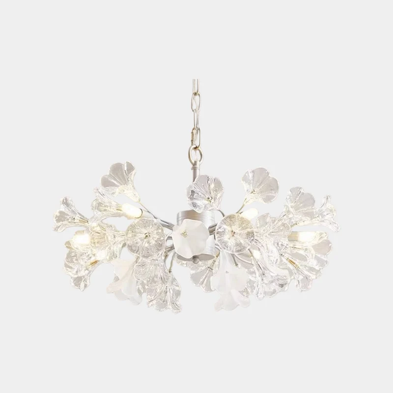 Chandelier / Ceiling Light Branch Flower Jasmine, Silver